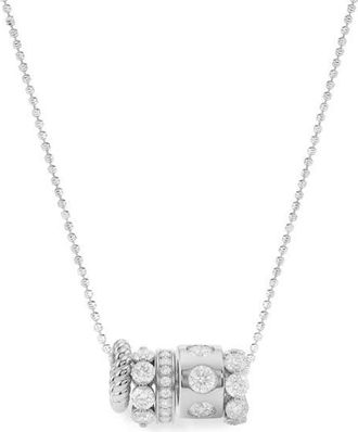 Melinda Maria Ashley Venice Cubic Zirconia Necklace in Silver-White at Nordstrom