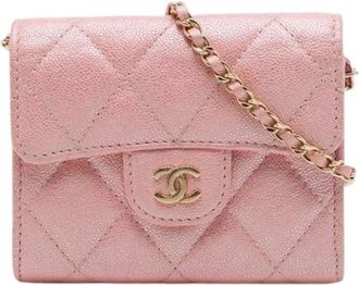 Chanel Pre-owned Quilted Mini Crossbody - Dames - Vintage Mini Tas - Roze - ONE Size - Leer - Vintage