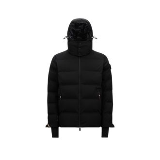 Moncler Montgetech Hooded Short Down Jacket Black Size 1