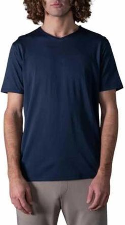 Anonym Apparel Milo V-neck T-shirt - Heren - T-shirts - Blauw - L - Katoen - Tops