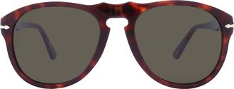 Persol Green Pilot Mens Sunglasses PO0649 24/31 56