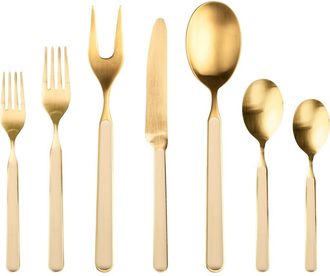 Mepra Fantasia Ice Gold Flatware Set - 32 Pieces in Sesame at Nordstrom