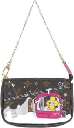 Louis Vuitton Pre-owned Mini Bags, female, Brown, Size: ONE SIZE Pre-owned Vintage Pochette Pouch