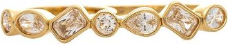 Rivka Friedman 18K Plated Cz Statement Ring