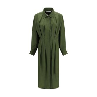 Givenchy Katoenen Casual Jurk - Dames - Jurken - Groen - Maat: 2XS Katoen