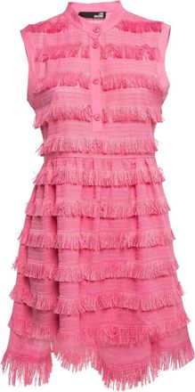 Moschino Abito smanicato con frange 2024 - Rosa