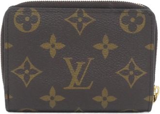 Louis Vuitton Marron Coated Canvas Wallet (Bi-Fold) (Pre-Owned)