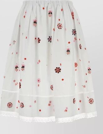 Prada cotton full skirt