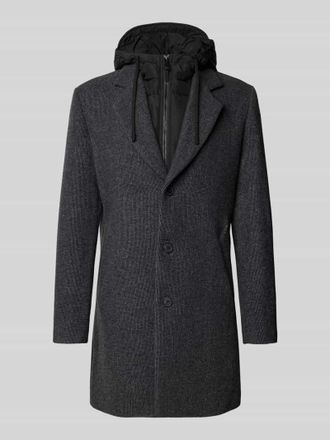 Antony Morato Regular Fit Mantel im Double-Layer-Look mit Woll-Anteil in Anthrazit Melange, Gr&ouml;&szlig;e 46