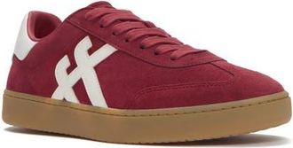 FitFlop The Dash Mens T-Toe Suede Sneakers in Crimson Fire/urban White at Nordstrom, Size 13