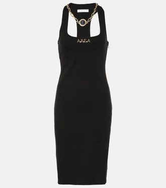 Area Logo chain-detail midi dress