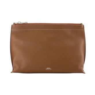 A.P.C. A.p.c., Dames, Tassen, Bruin, Maat: ONE Size Leer