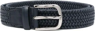 Orciani woven braided belt - men - Leather - 100 - Blue