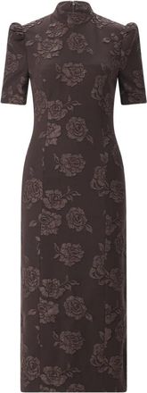 Rotate Gowns - Dames - Avondkleed - Bruin - S - Leer - Kleedjes