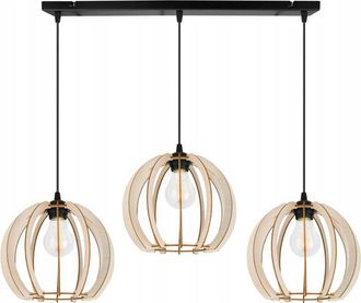 OEM L&aacute;mpara De Techo Colgante Led Moderna De Madera