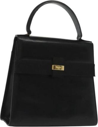Ferragamo Pre-owned Vala Handbag - Dames - Vintage Handtas - Zwart - ONE Size - Leer - Vintage