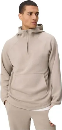Fabletics Mens The GridTech Quarter Zip Hoodie in Brutalist Khaki at Nordstrom, Size Xx-Large