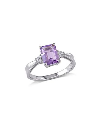 Rina Limor 10K 1.48 Ct. Tw. Diamond & Amethyst Ring