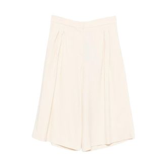 Twinset Long Shorts, female, Beige, Size: M Long Shorts