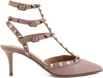 Valentino Schoenen, Dames, Roze, 38 EU, Ankle Strap Rockstud