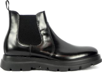 Marco Ferretti Stijlvolle Chelsea Boots - Heren - Chelseaboots - Zwart - 41 EU - Leer - Schoenen