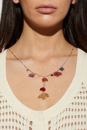 Isabel Marant Necklace With Shimmering Crystals, Womens, Multicolour