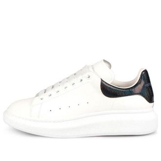 Alexander McQueen Oversized Sneaker White Iridescent 553680WIA4N9061