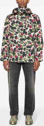 Billionaire Boys Club Mens Camou Print Jacket - Ivory - Size Medium