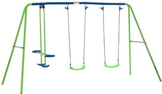 OUTSUNNY Kids Swing - 2 Swings and Double Glider | TJ Hughes