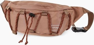 Spiral Womens Arlo Cross Body Crescent Shape Fanny Pack - Cream/Brown - Size: ONE size