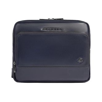 Piquadro Heren, Tassen, Blauw, Maat: ONE Size Leer