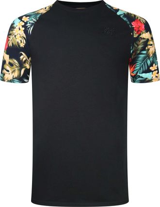 Siksilk T-Shirt SIKSILK Siksilk T-Shirt Raglan, Herren, Gr. XXL, schwarz, Obermaterial: 95% Baumwolle CO. 5% Elasthan EL., Shirts T-Shirt