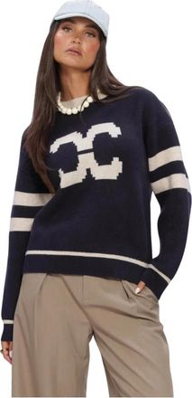 Co'Couture Dames, Truien, Blauw, Maat: XL