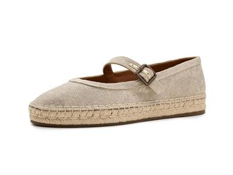 Lucky Brand Orlyna Espadrille Sandal Womens Shoes Natural/Platino : 8.5 M, Leather