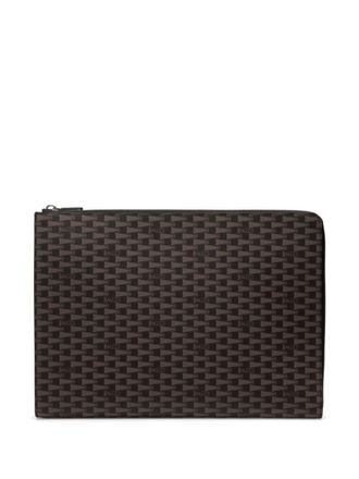 Bally Laptoptas met Pennantprint - Bruin
