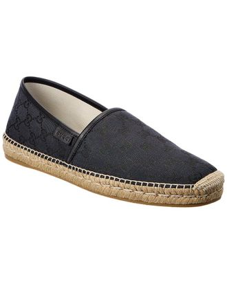 サンダル GUCCI Ivory Canvas Espadrilles Gucci Gucci Espadrilles GG Monogram Canvas Ivory and Beige