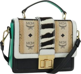MCM Pre-owned Cross Body Bags, female, Multicolor, Size: ONE SIZE Pre-owned S0143 Cross Body Bag