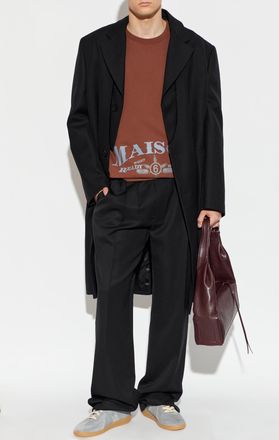 Maison Margiela Sweatshirt With Print, Mens, Brown