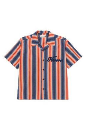 Honor The Gift Auto Shop Camp Shirt in Blue at Nordstrom Rack, Size Xxx-Large