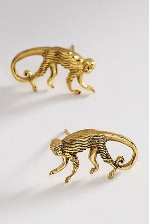 Alemais Le Jardin Monkey Stud Earrings