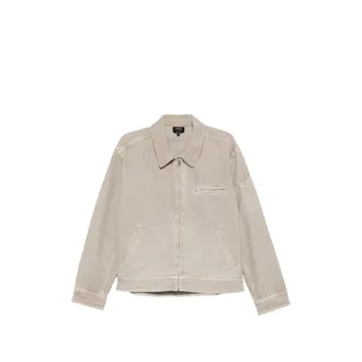 A.P.C. A. p.c. Zip-up Corduroy-collar Jacket