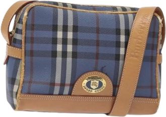Burberry Pre-owned Cross Body Bags, female, Blue, Size: ONE SIZE Pre-owned Plastic Shoulder Bag