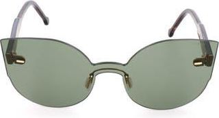 Retro Superfuture 51mm Mask Cat Eye Sunglasses in Green at Nordstrom Rack