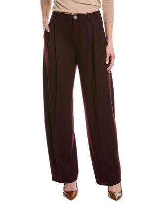 Vince Pleat Front Wool-Blend Pant