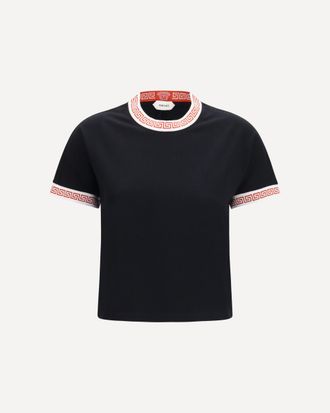 Versace T-shirt with greca details Female 42