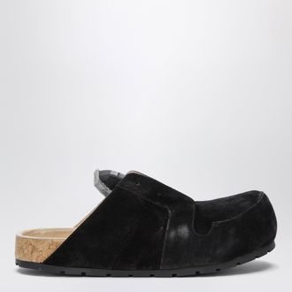 Balenciaga Sabot Dumbo in pelle di vitello scamosciata con effetto consumato