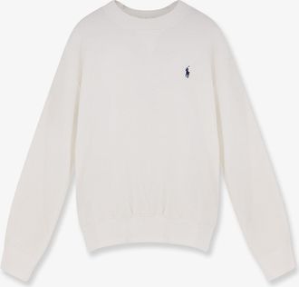 Ralph Lauren Cotton blend sweater with embroidered logo on the front - POLO RALPH LAUREN - gender_Woman