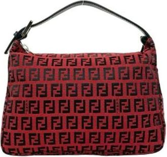 Fendi Pre-owned Shoulder Bags, female, Red, Size: ONE SIZE Pre-owned Shoulder Bag