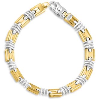 Pompeii3 Mens Link 14k Gold (35gram) or Platinum (56gram) 8mm Bracelet 8.25