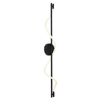 QAZQA Qazqa L&aacute;mpara De Pared Moderna Negra Con Led Regulable En 3 Pasos